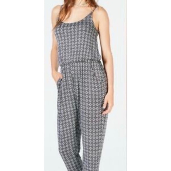 American Rag Pants - American Rag Geometric Print Spaghetti Strap Jumpsuit Womens‎ Size Small